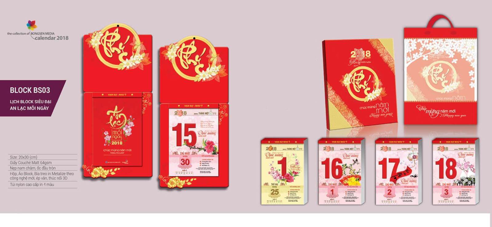 in lịch tết an lạc mỗi ngày